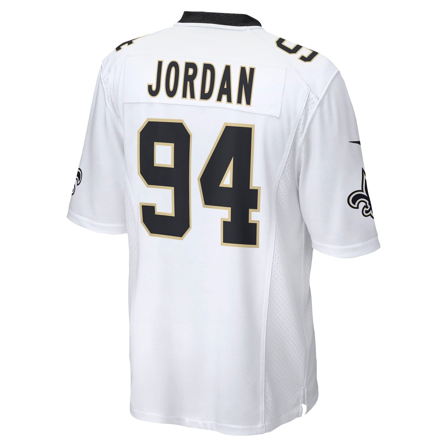 Cameron Jordan New Orleans Saints Game Jersey - White football jersey product view 3
