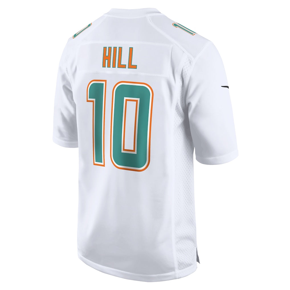 M.Dolphins #10 Tyreek Hill White Fashion Game Jersey football jersey product view 1