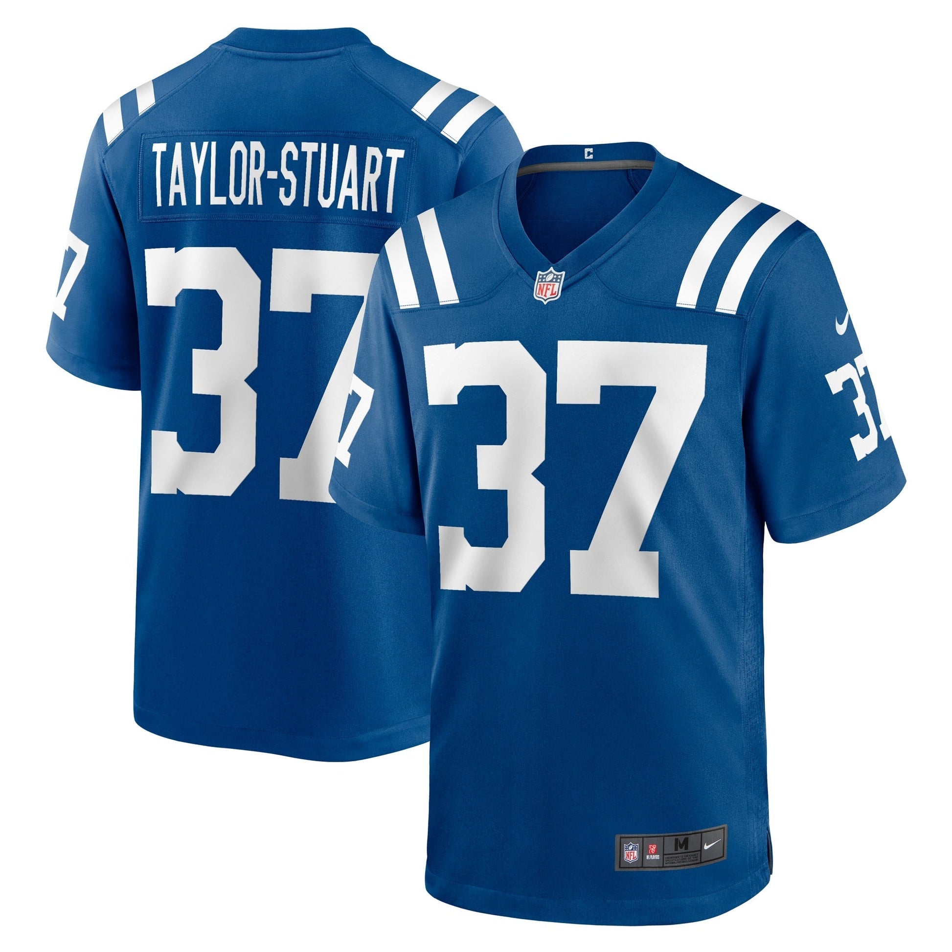 Isaac Taylor-Stuart Indianapolis Colts Team Game Jersey - Royal football jersey product view 1