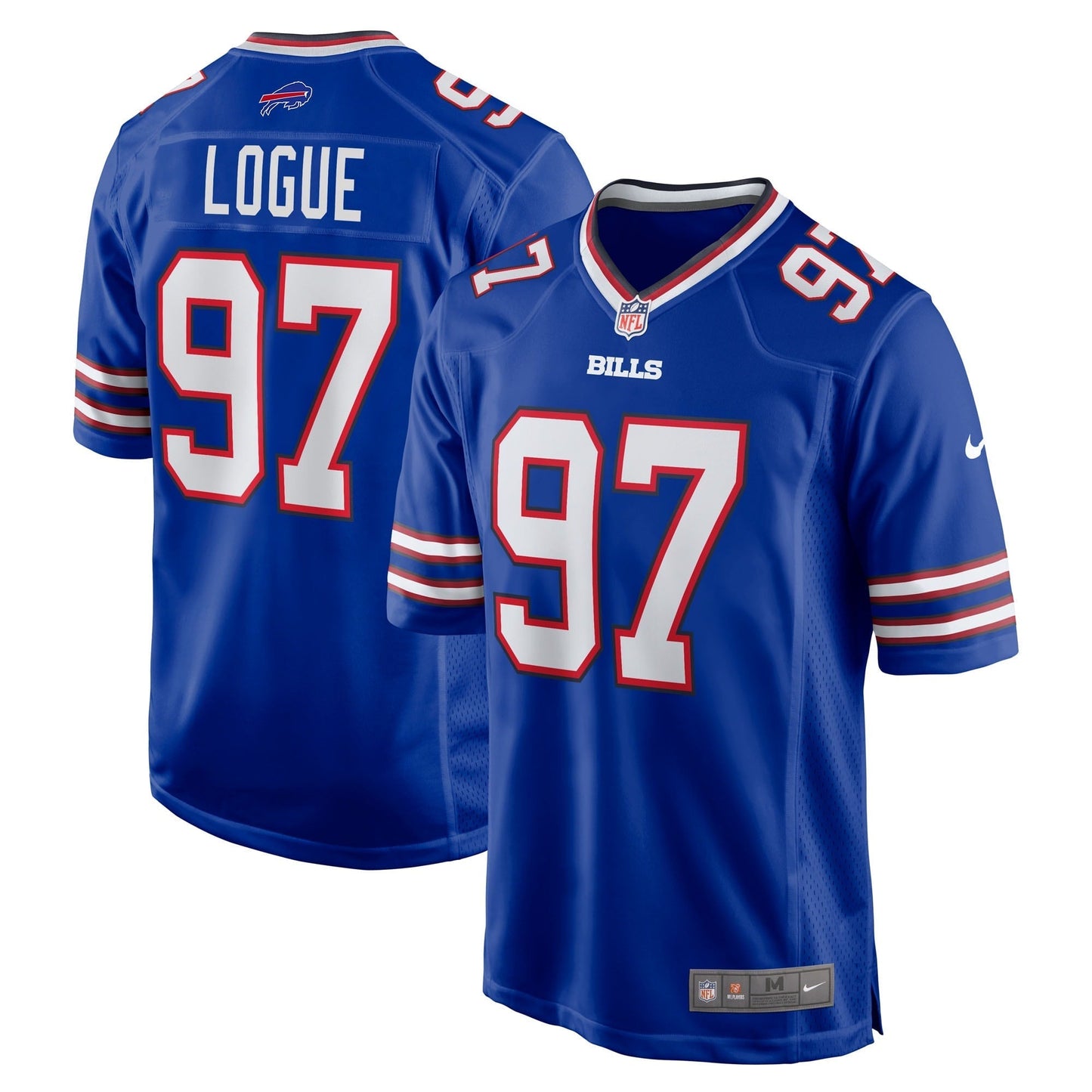 Buffalo Bills Zion Logue Royal Team Game Jersey football jersey product view 1