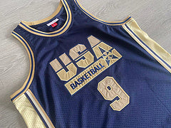 Dream Team Jordan BLUE 9 MN basketball jersey product view 2