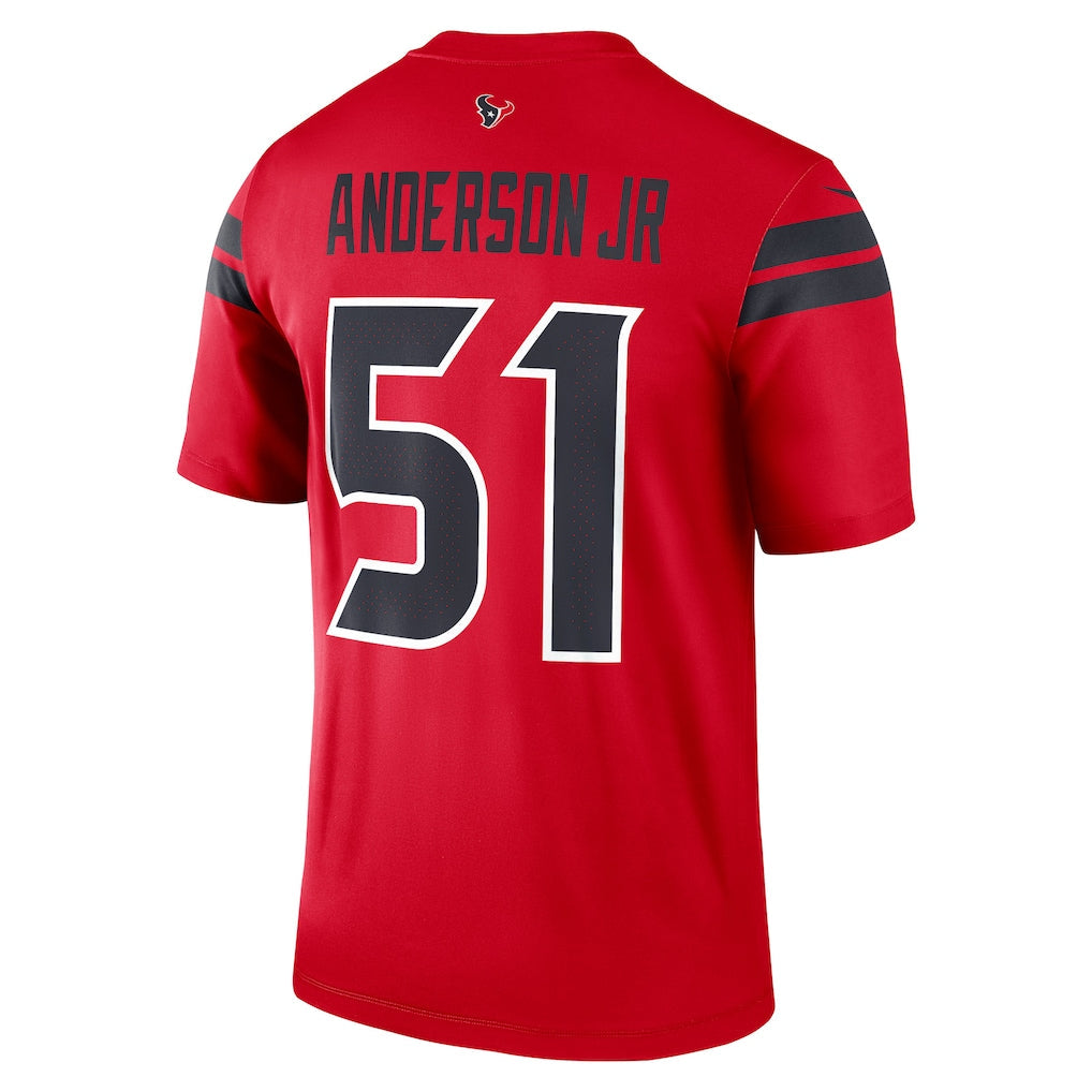 H.Texans #51 Will Anderson Jr .Red Legend Player Performance Top Jersey football jersey product view 1