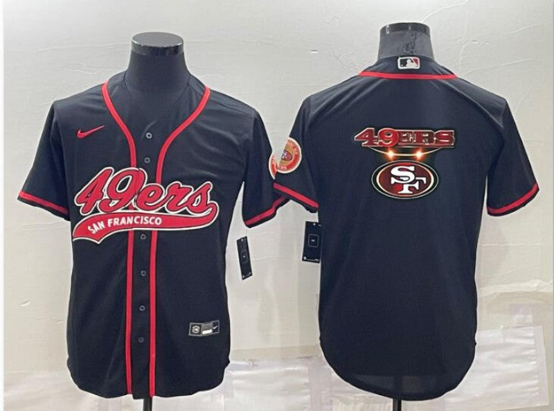 Men's San Francisco 49ers Black Game Jersey football jersey product view 1