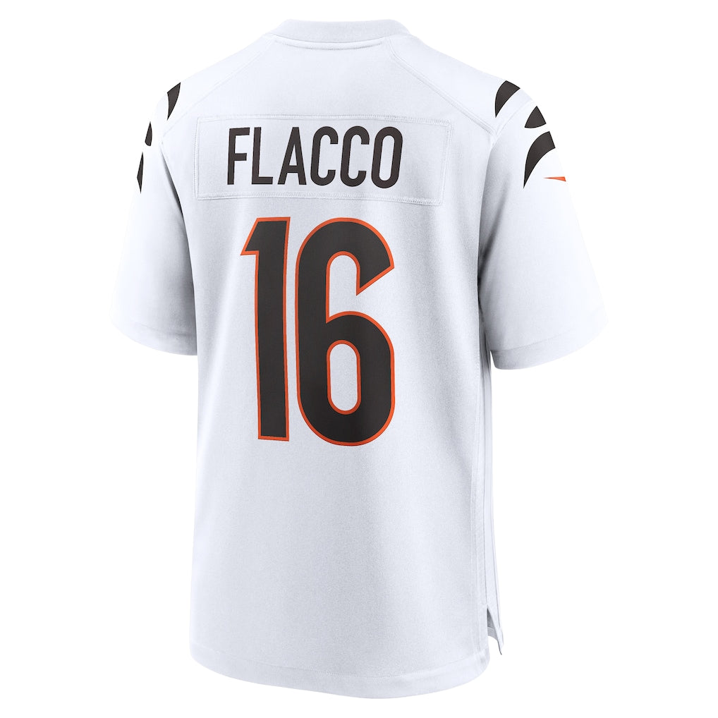 C.Bengals #16 Joe Flacco White Game Jersey football jersey product view 1