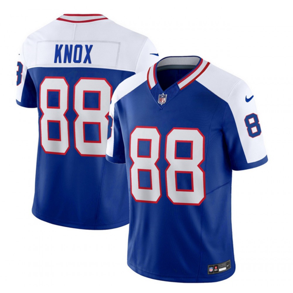 Men's Buffalo Bills #88 Dawson Knox Blue/White 2023 F.U.S.E. Throwback Vapor Untouchable Limited Stitched Jersey football jersey product view 1