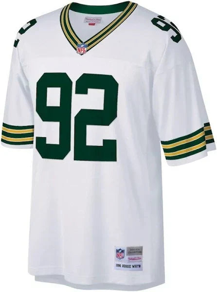 Green Bay Packers Reggie White 92 White 1996 Nfl football jersey product view 2