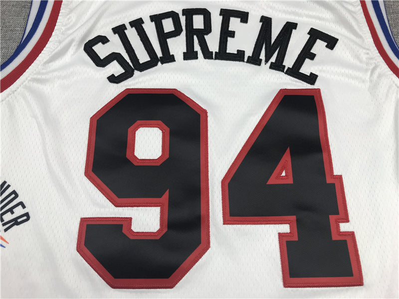 Supreme co-branded No. 94 jersey (white) sports jersey product view 3