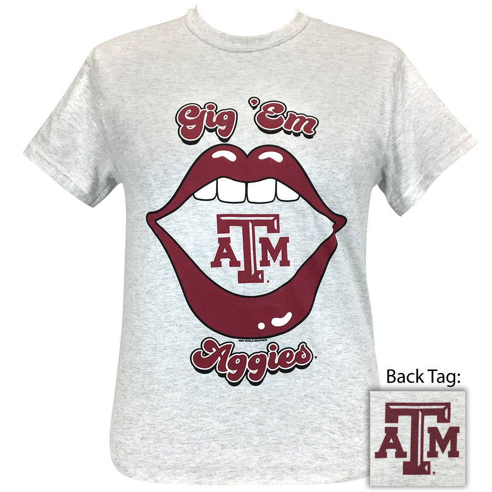 Texas A~Andm Lips Ash Ss Unisex T-shirt, Sweatshirt, Hoodie, Long Sleeve Tee - T-Shirt, Sweatshirt, Hoodie