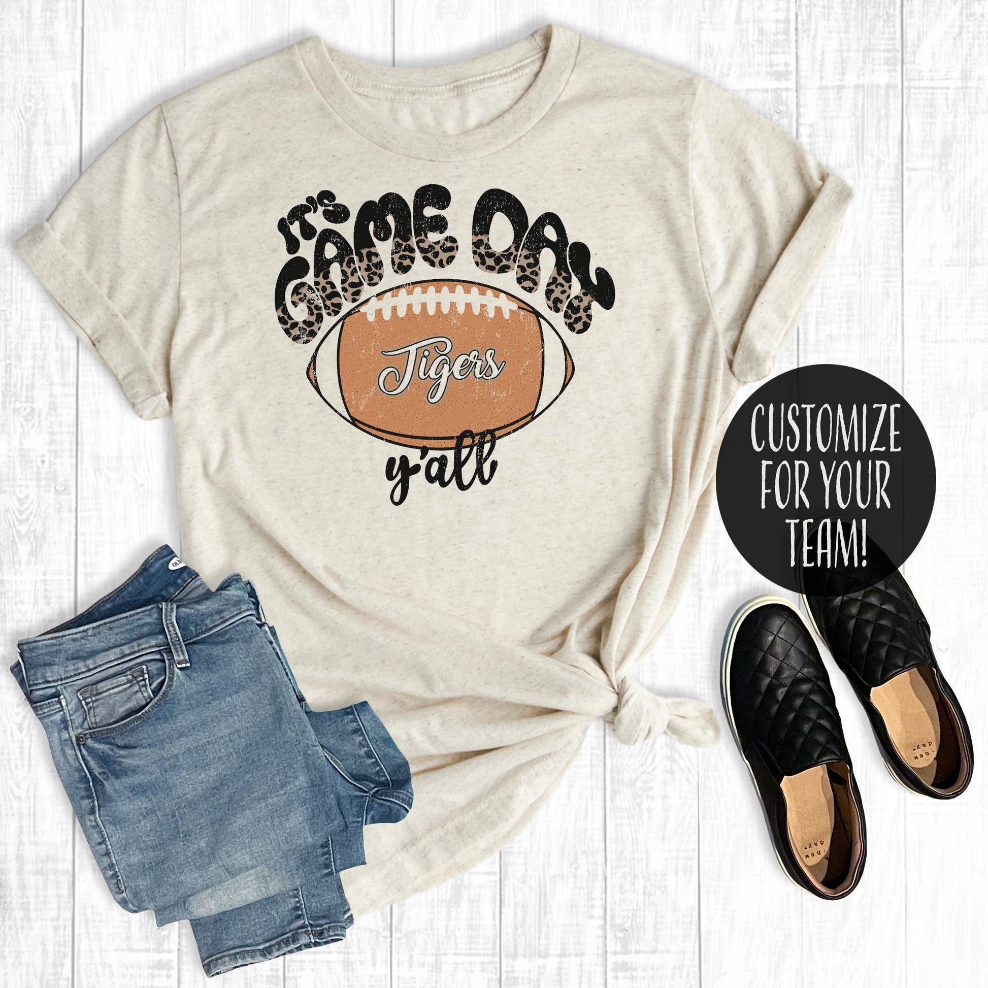Custom It's Game Day Y'all Football Unisex T-shirt, Sweatshirt, Hoodie, Long Sleeve Tee - T-Shirt, Sweatshirt, Hoodie
