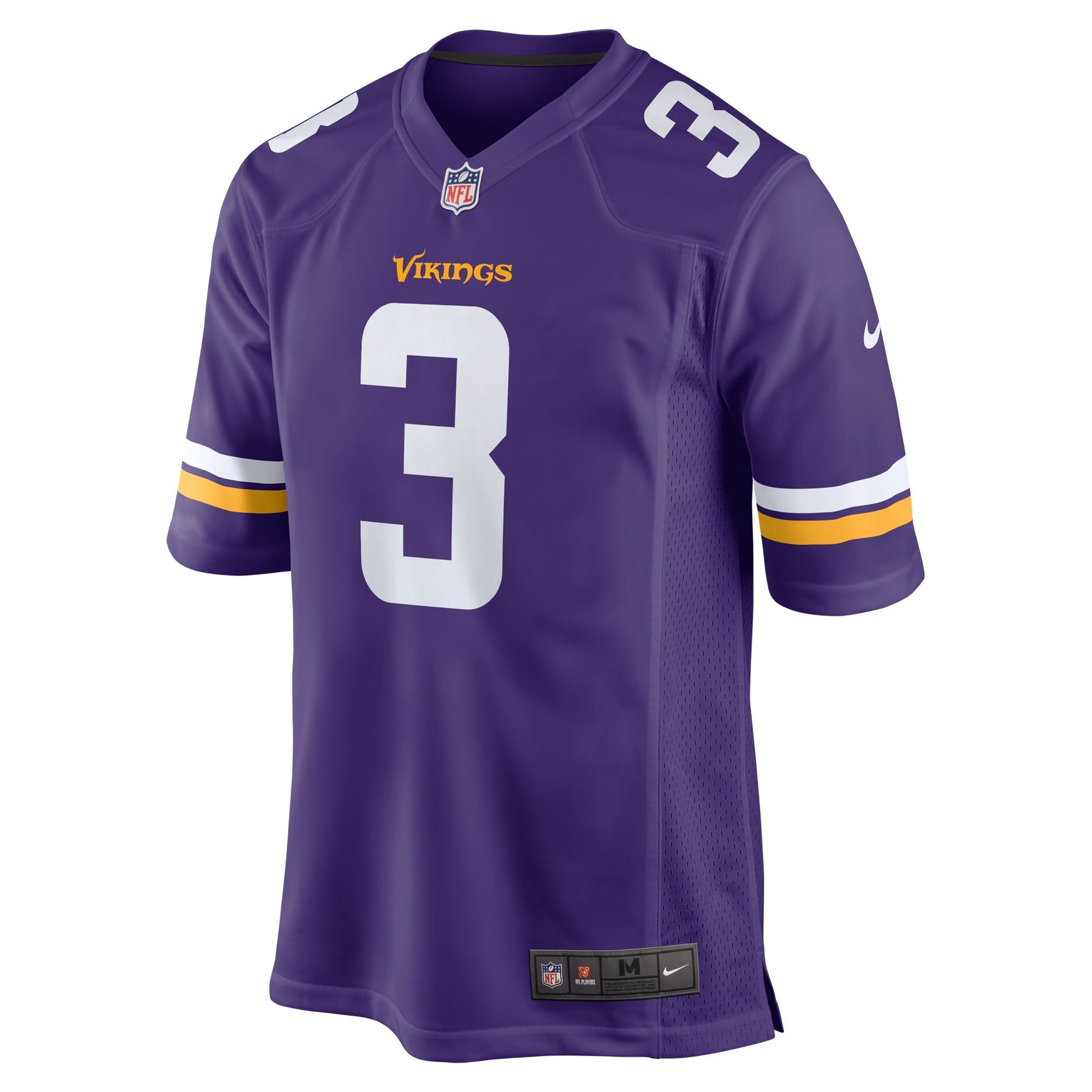 Minnesota Vikings Jordan Addison Purple Game Jersey basketball jersey product view 1