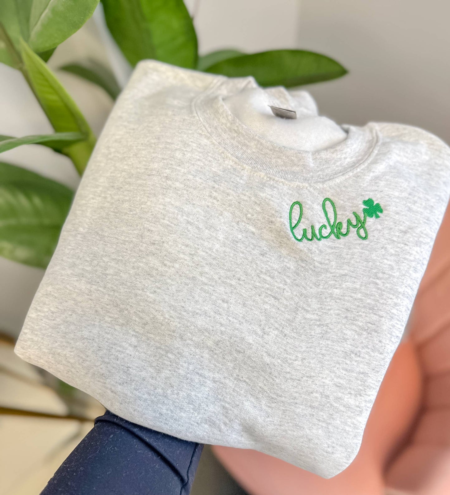 Lucky Sweatshirt, Lucky Collar Sweatshirt, St. Patrick's Day Unisex T-shirt, Sweatshirt, Hoodie, Long Sleeve Tee - T-Shirt, Sweatshirt, Hoodie