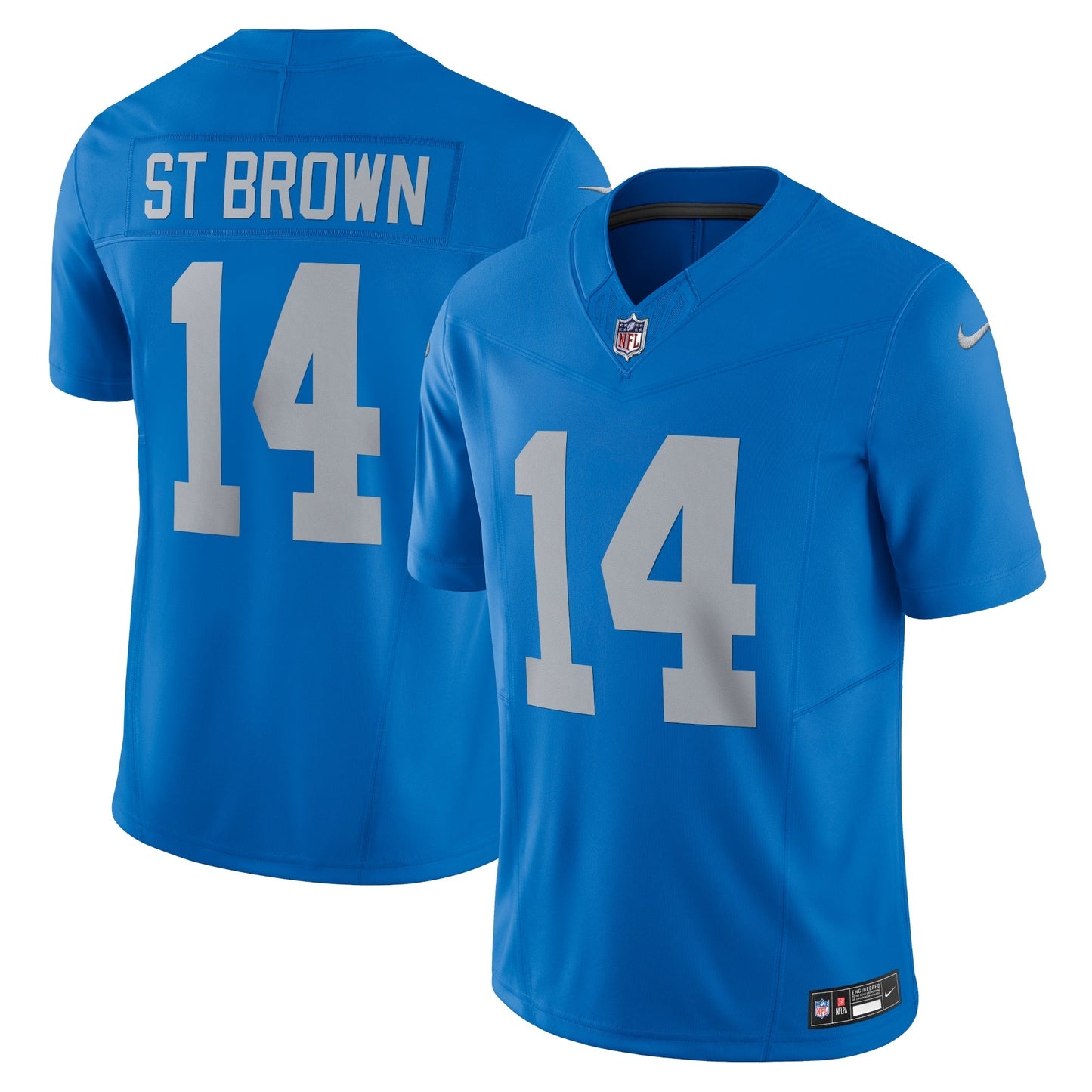 Amon-Ra St. Brown Detroit Lions Vapor F.U.S.E. Alternate Limited Jersey - Blue football jersey product view 1
