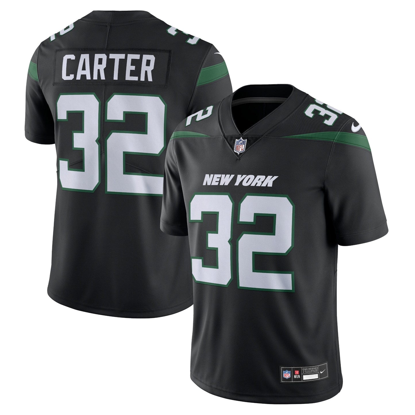 Michael Carter New York Jets Vapor Untouchable Limited Jersey - Black football jersey product view 1