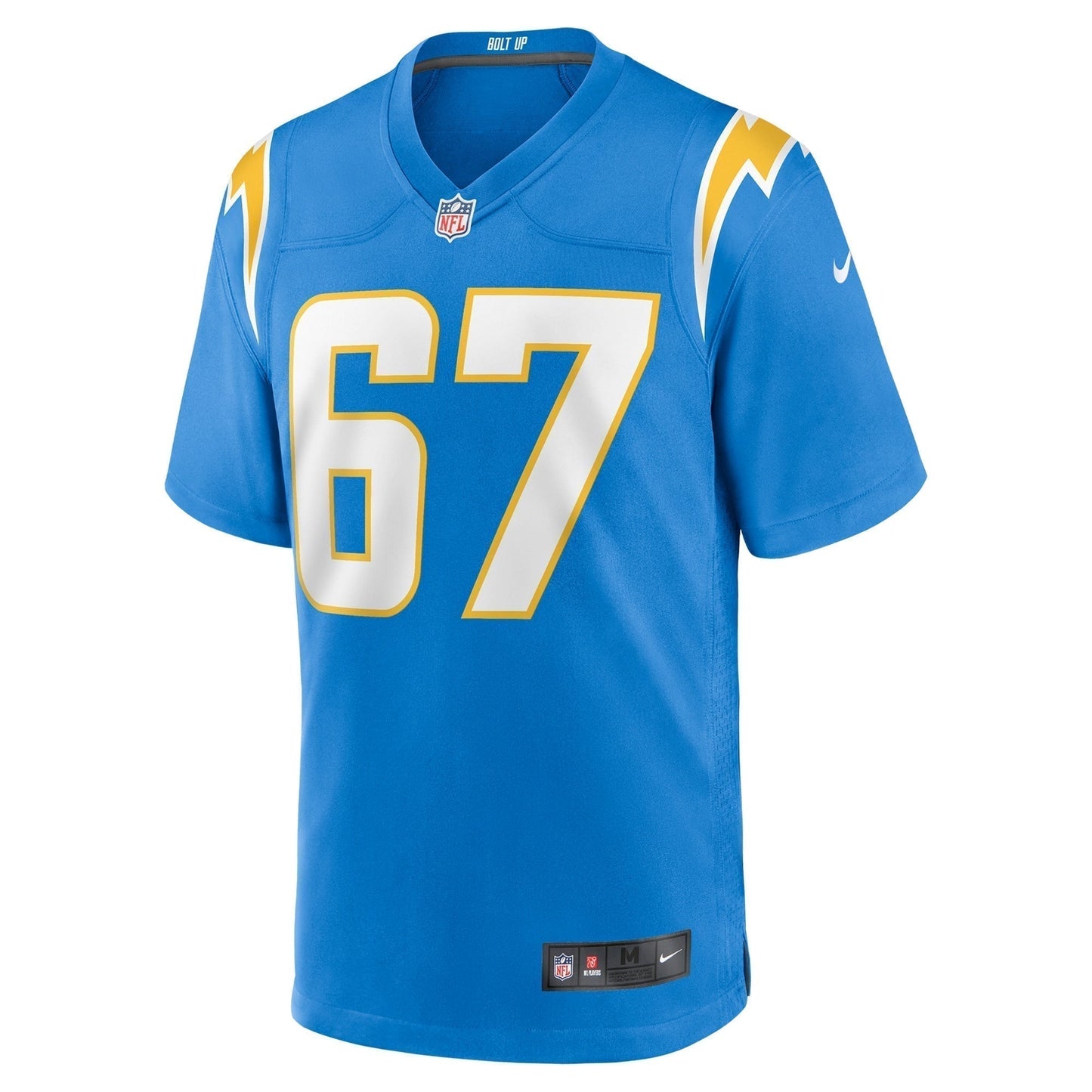 Alex Leatherwood Los Angeles Chargers Team Game Jersey - Powder Blue football jersey product view 2