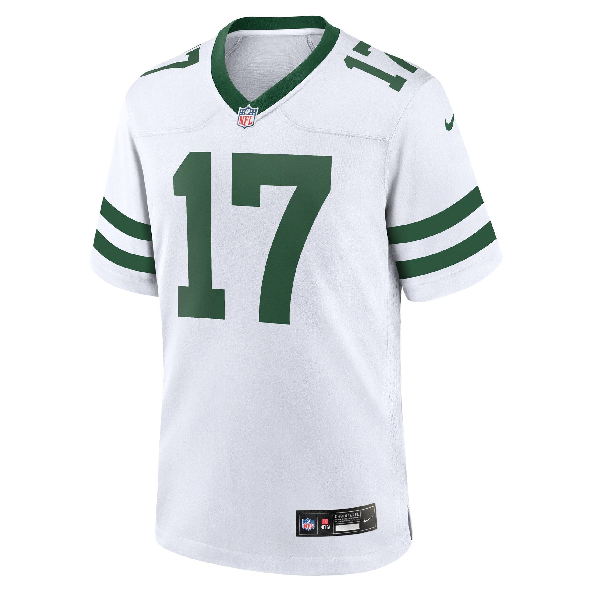 Garrett Wilson New York Jets Game Jersey - Legacy White football jersey product view 2