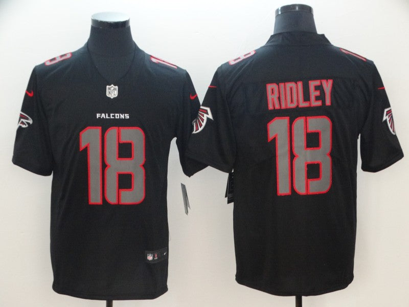Men's Atlanta Falcons Calvin Ridley #18 Black Game Player Jersey1 football jersey product view 1
