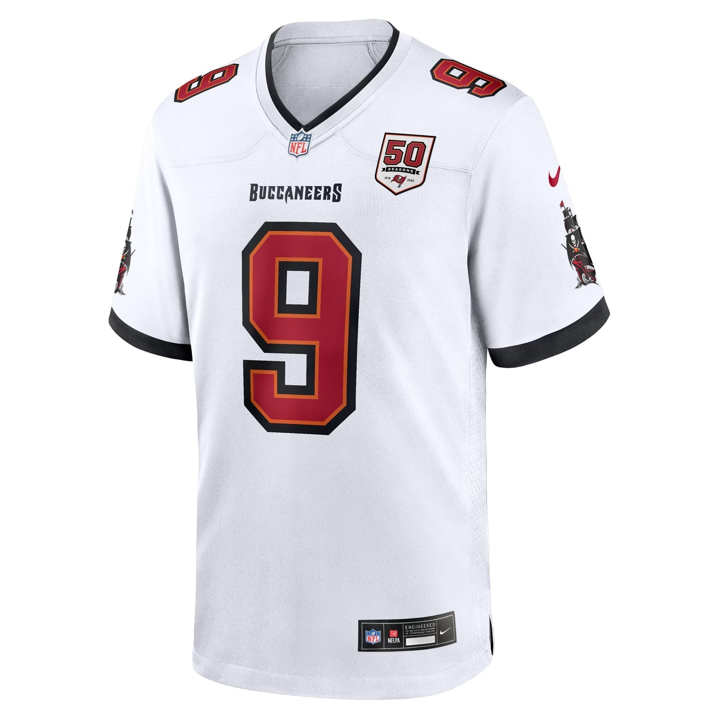 Tampa Bay Buccaneers Emeka Egbuka White White Game Jersey football jersey product view 1