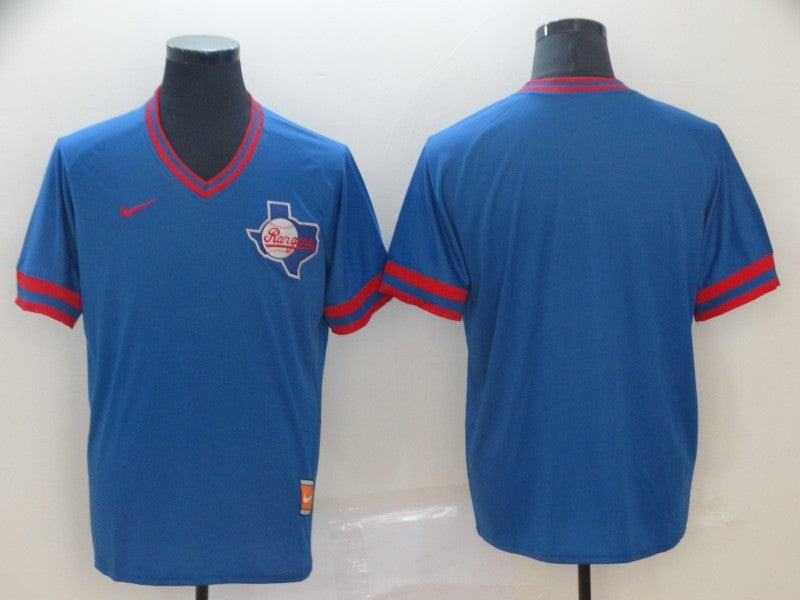 Men's Texas Rangers Blue Blank Replica Jersey1 baseball jersey product view 1