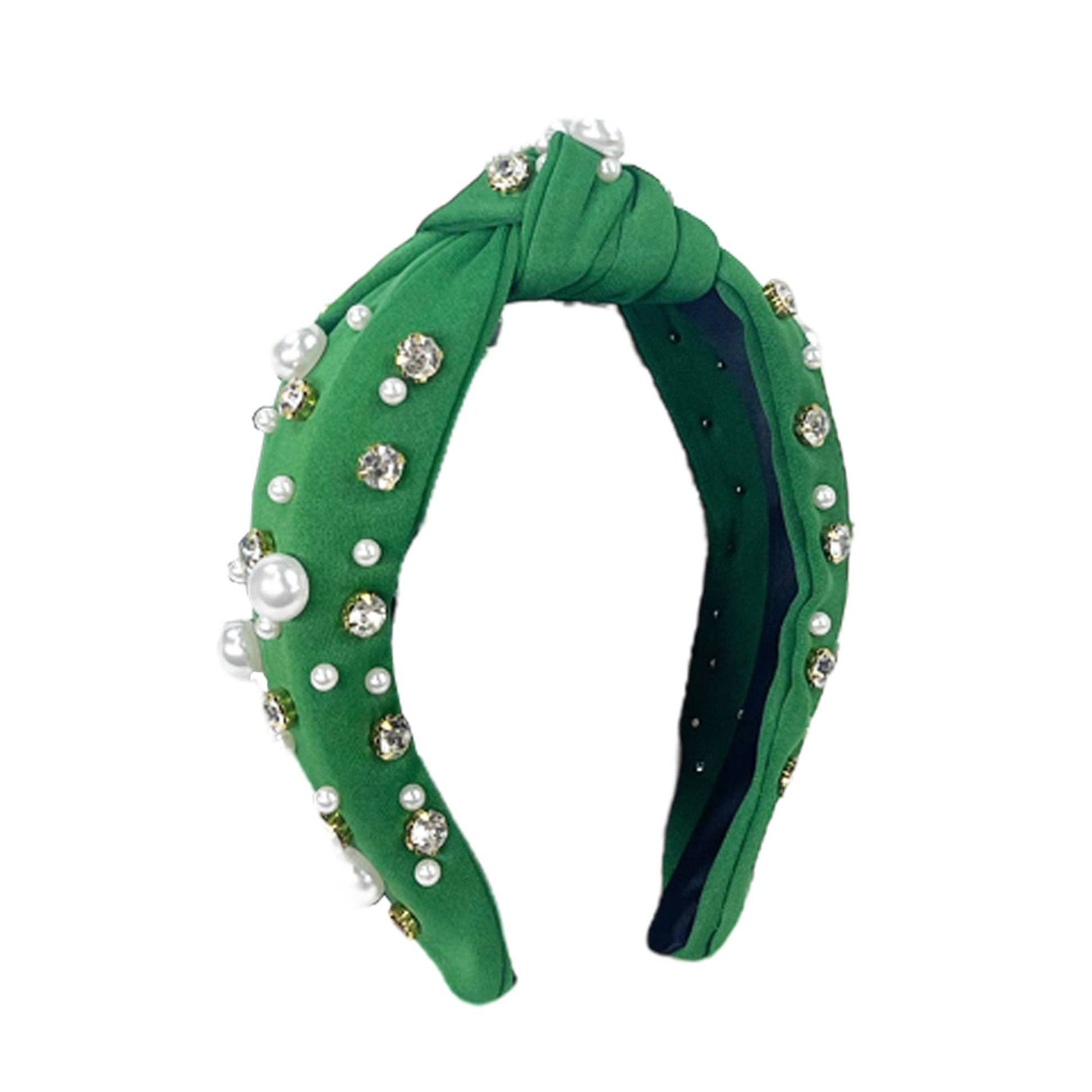 HB-9214 Pearl Top Knot Headband Green Unisex T-shirt, Sweatshirt, Hoodie, Long Sleeve Tee - T-Shirt, Sweatshirt, Hoodie