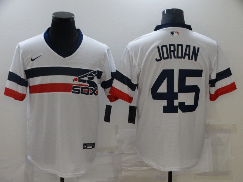 Men's Chicago White Sox Michael Jordan #45 White Authentic Game Jersey1 basketball jersey product view 1