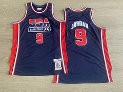 Dream Team Jordan BLUE 9 MN basketball jersey product view 2