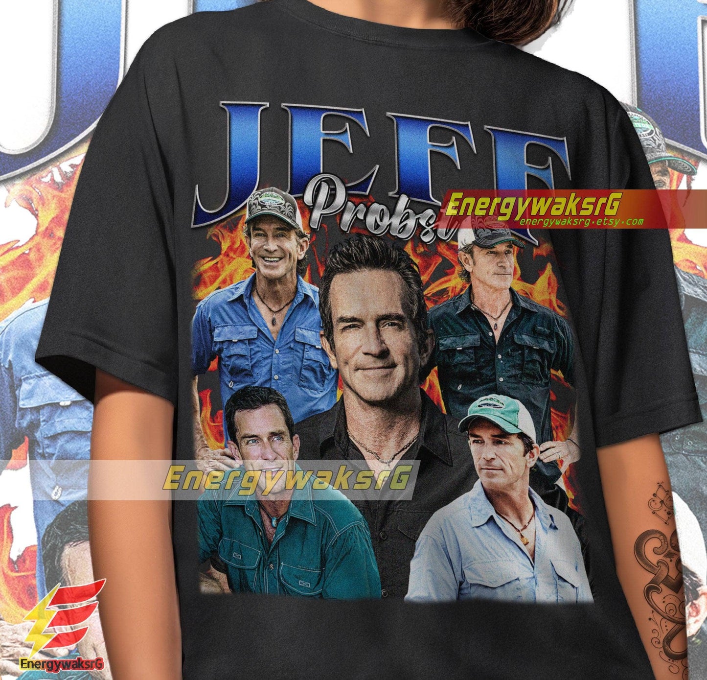 Jeff Probst Vintage Tv Show Presenter Homage Shirt Unisex T-shirt, Sweatshirt, Hoodie, Long Sleeve Tee - T-Shirt, Sweatshirt, Hoodie