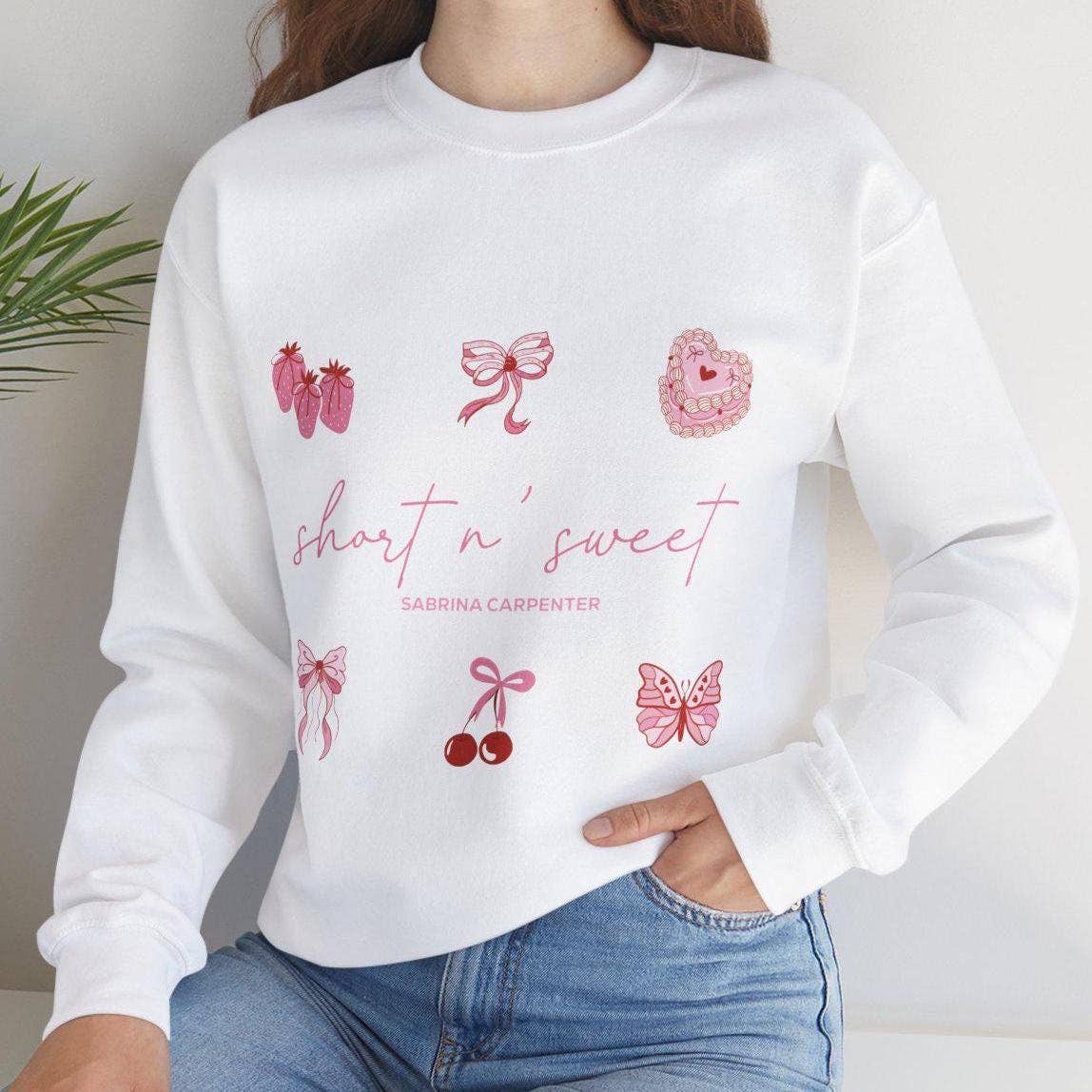 Short N' Sweet Tour Collage Unisex Crewneck Sweatshirt Unisex T-shirt, Sweatshirt, Hoodie, Long Sleeve Tee - T-Shirt, Sweatshirt, Hoodie