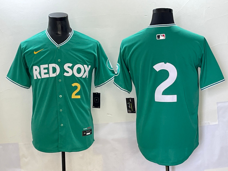Men's Boston Red Sox Alex Bregman Green 2025 City Connect Limited Player Jersey baseball jersey product view 1