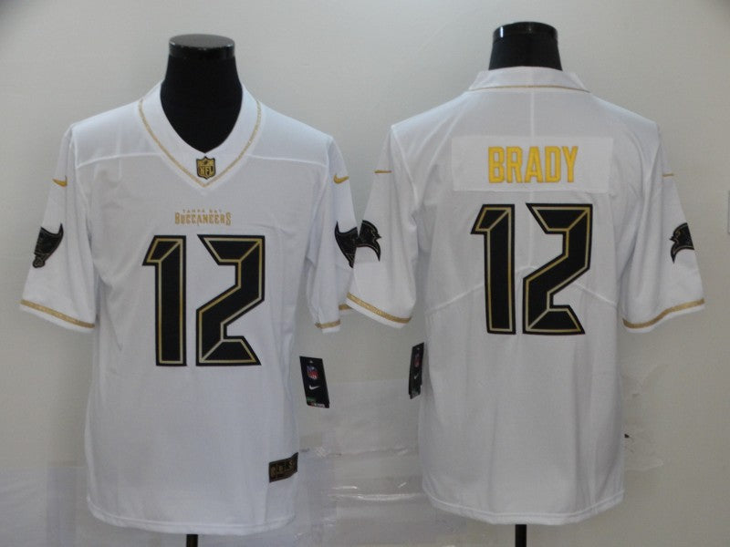 Men's Tampa Bay Buccaneers #12 Tom Brady White Game Player Jersey1 football jersey product view 1
