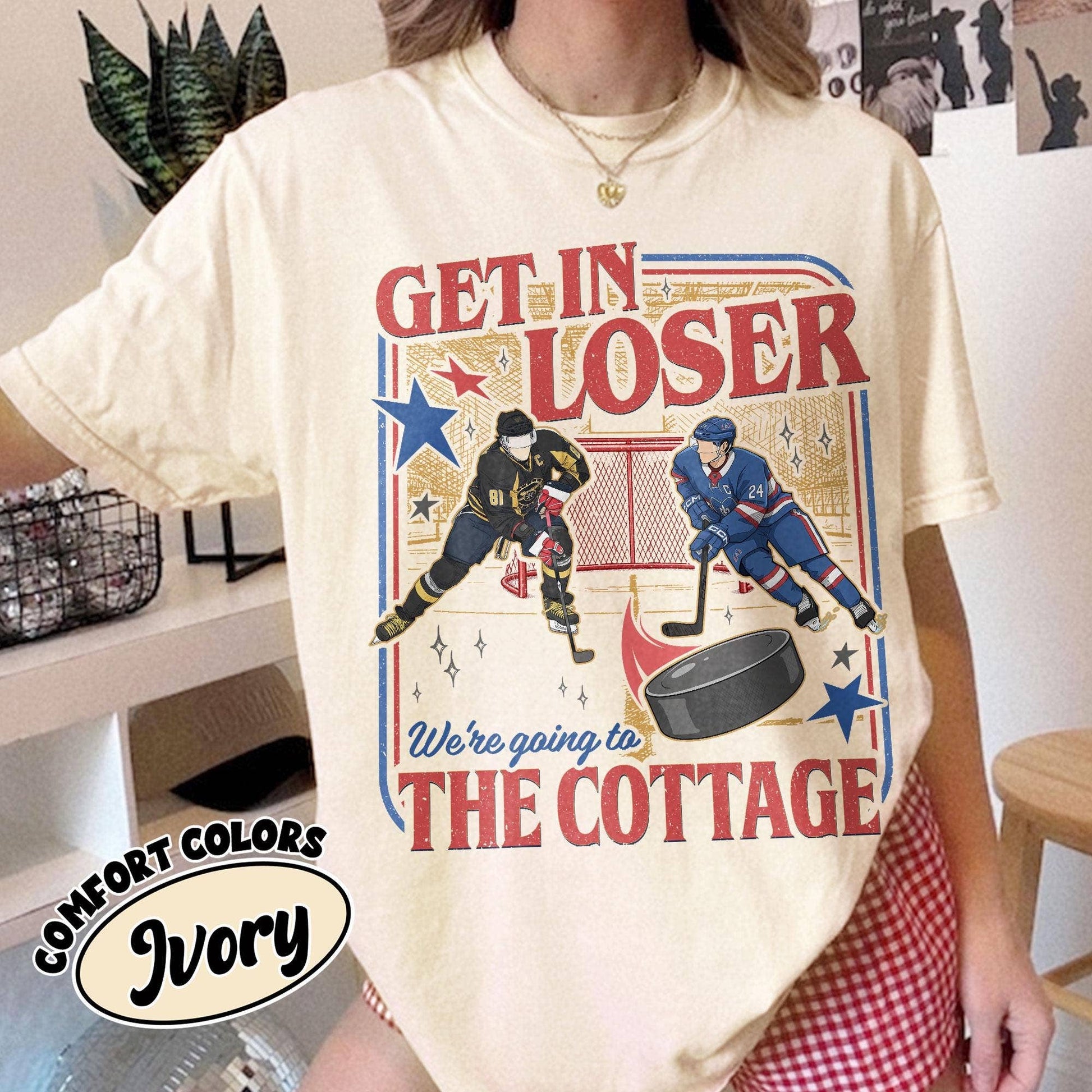 Get in Loser Cottage Rivalry Pride Flag Shirt Unisex T-shirt, Sweatshirt, Hoodie, Long Sleeve Tee - T-Shirt, Sweatshirt, Hoodie
