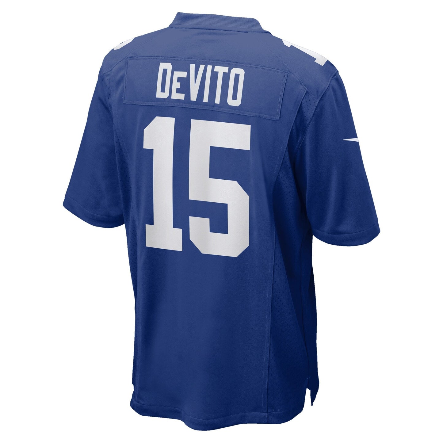 Tommy DeVito New York Giants Game Jersey - Royal football jersey product view 3