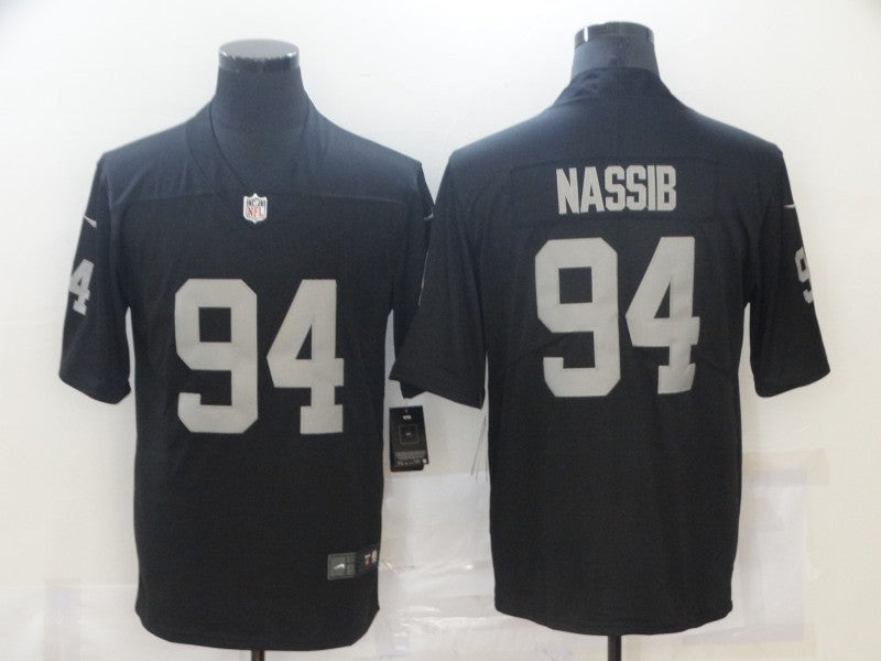 Men's Las Vegas Raiders Carl Nassib Black Game Jersey football jersey product view 1