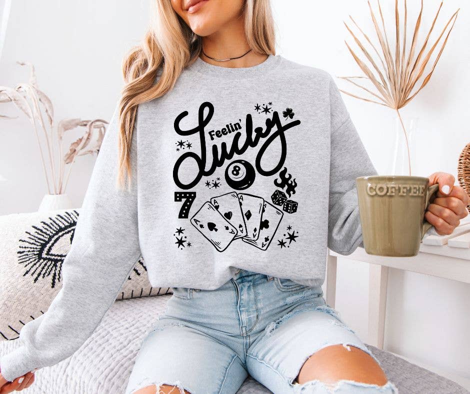 Feeling Lucky Unisex T-shirt, Sweatshirt, Hoodie, Long Sleeve Tee - T-Shirt, Sweatshirt, Hoodie