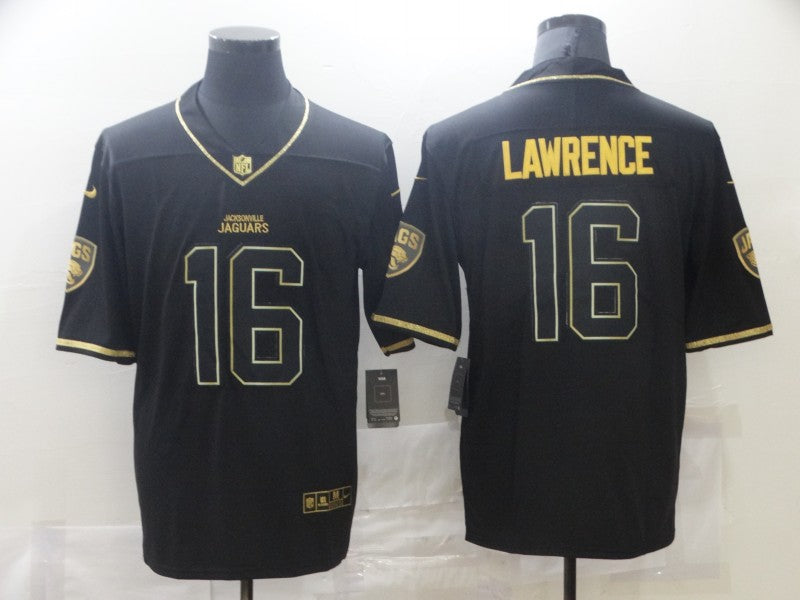 Men's Jacksonville Jaguars Trevor Lawrence #16 Black Game Jersey1 football jersey product view 1