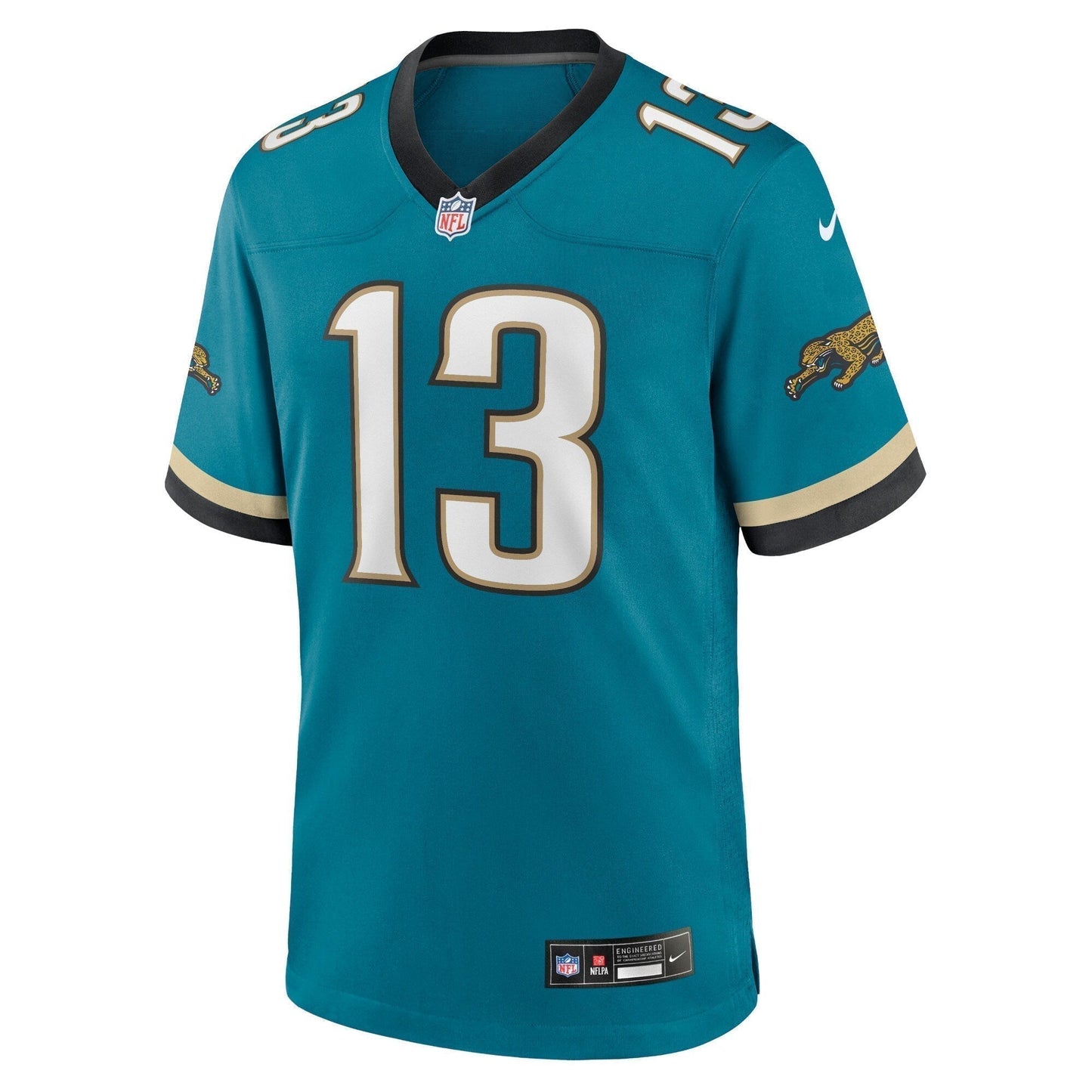 Christian Kirk Jacksonville Jaguars Prowler Throwback Game Jersey - Teal football jersey product view 2