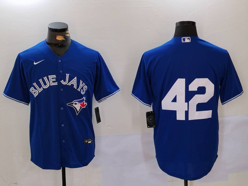 Men's Toronto Blue Jays #42 Royal 2024 Jackie Robinson Limited Jersey baseball jersey product view 1
