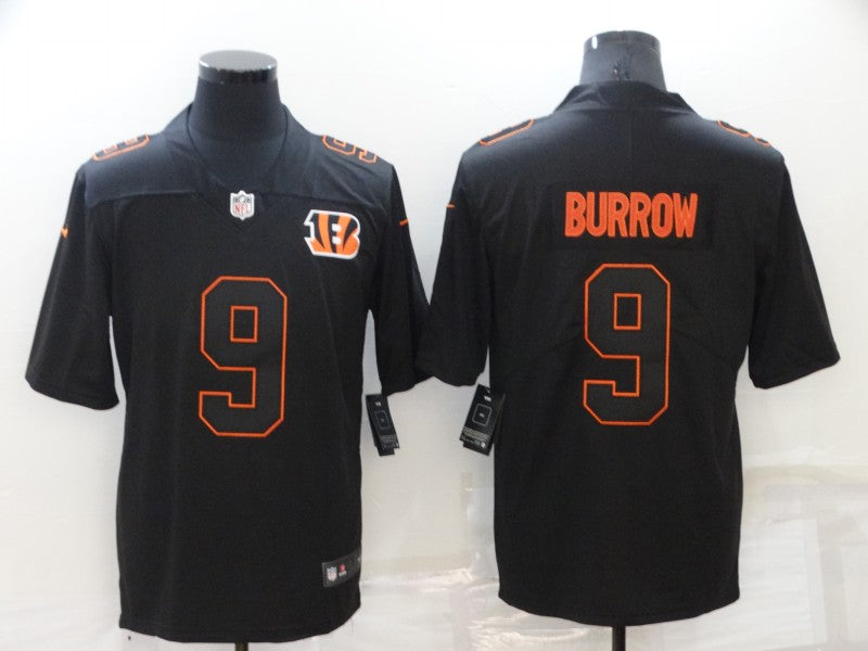 Men's Cincinnati Bengals Joe Burrow #9 Black Alternate Game Jersey1 football jersey product view 1