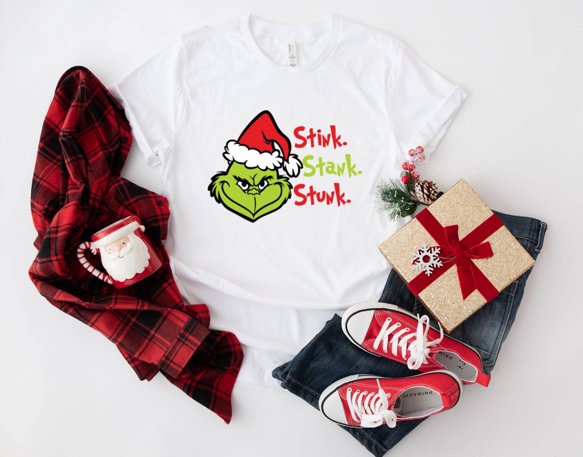 Stink Stank Stunk Grinch T-Shirt - Tis the Season Christmas Unisex T-shirt, Sweatshirt, Hoodie, Long Sleeve Tee - T-Shirt, Sweatshirt, Hoodie