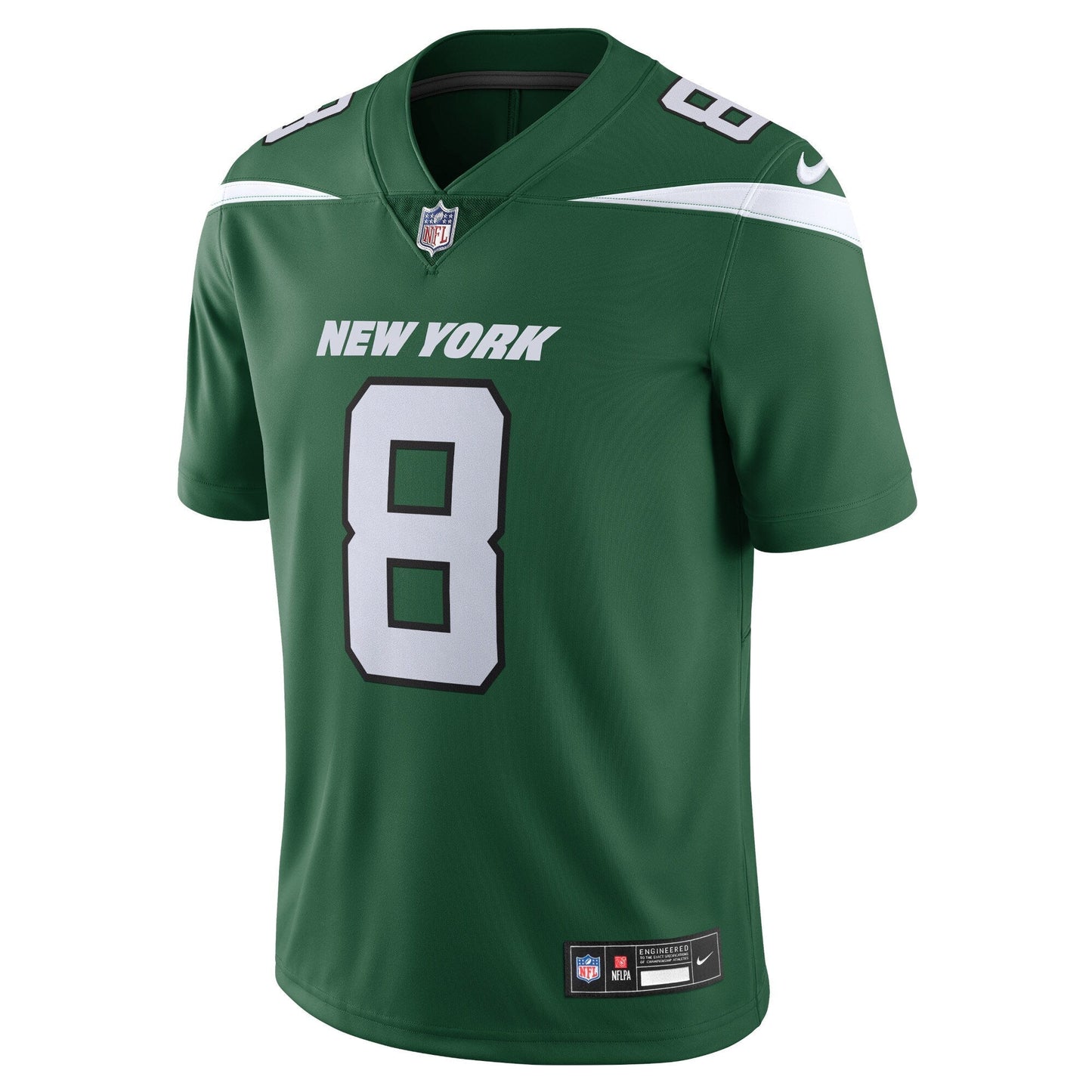 Aaron Rodgers New York Jets Vapor Untouchable Limited Jersey - Gotham Green football jersey product view 2