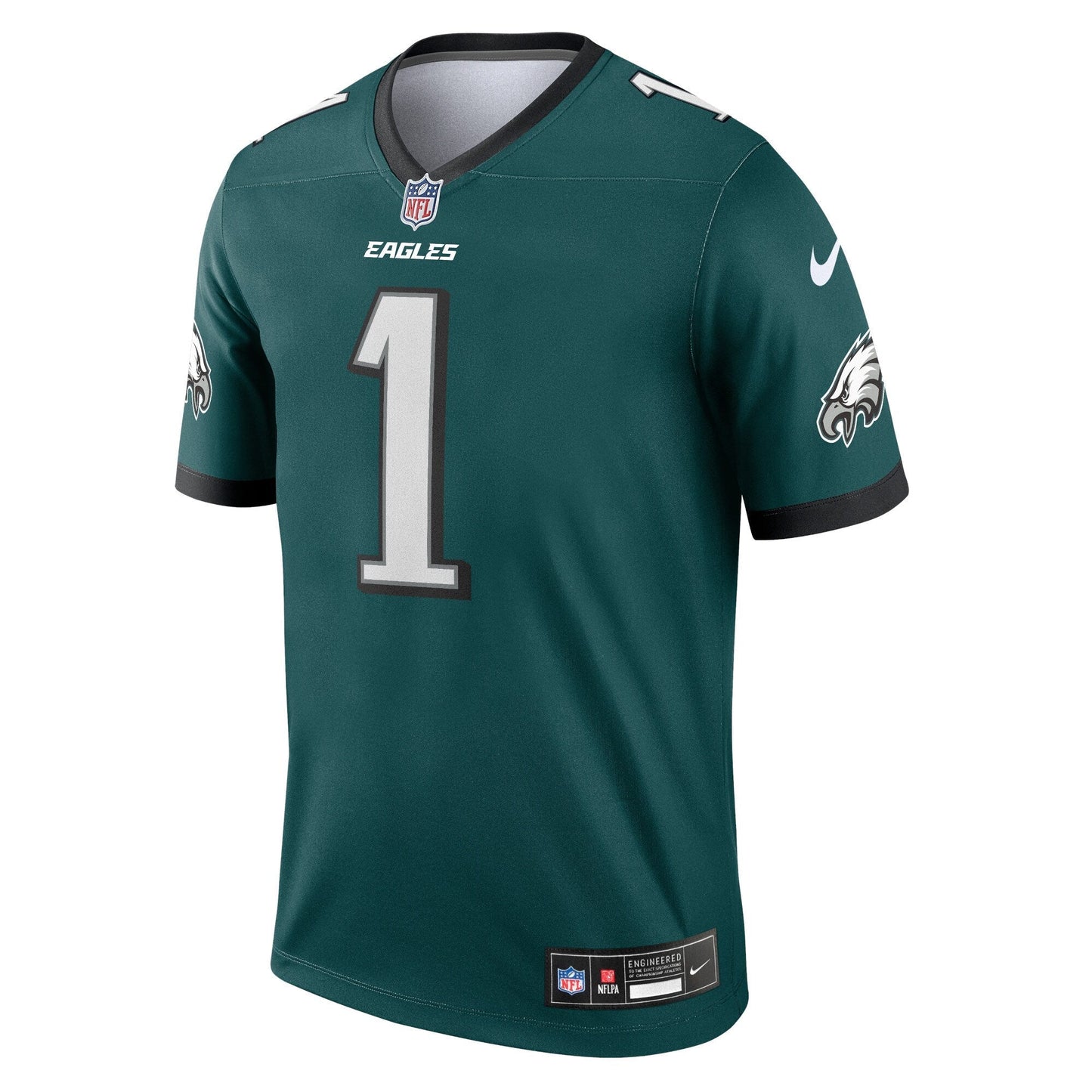 Jalen Hurts Philadelphia Eagles Legend Jersey - Midnight Green football jersey product view 2