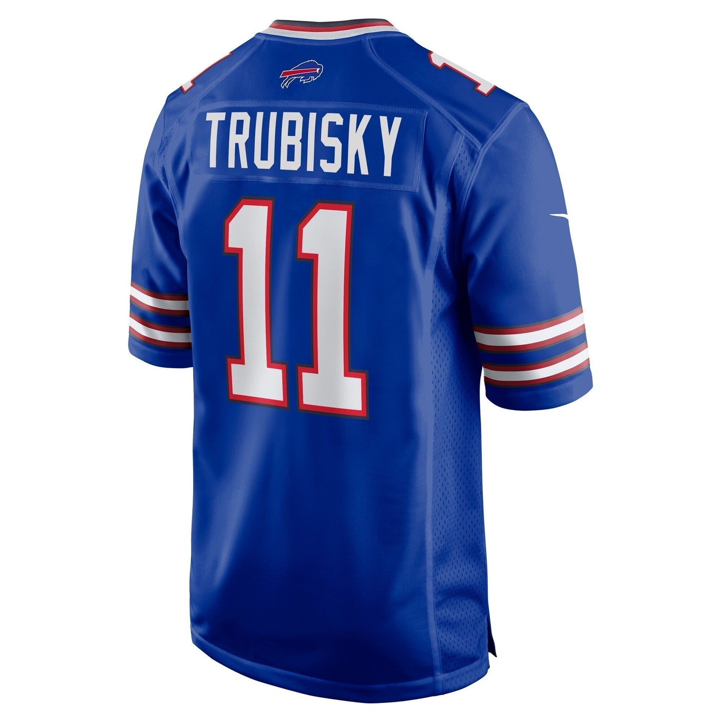 Mitchell Trubisky Buffalo Bills Game Jersey - Royal football jersey product view 3