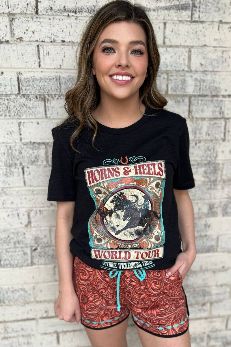 Team Roping World Tour Tee Unisex T-shirt, Sweatshirt, Hoodie, Long Sleeve Tee - T-Shirt, Sweatshirt, Hoodie