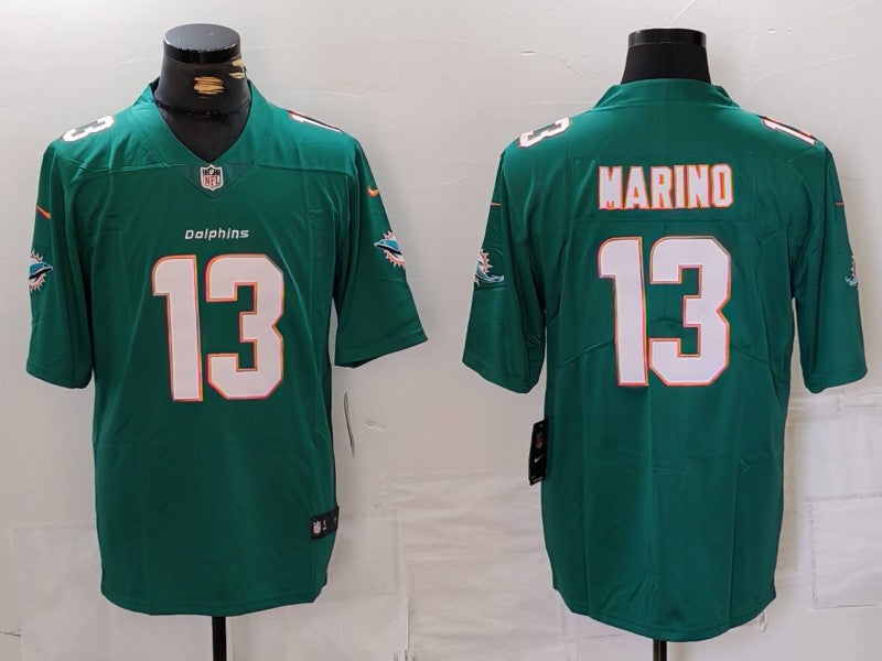 Men's Miami Dolphins Dan Marino Green Game Jersey football jersey product view 1