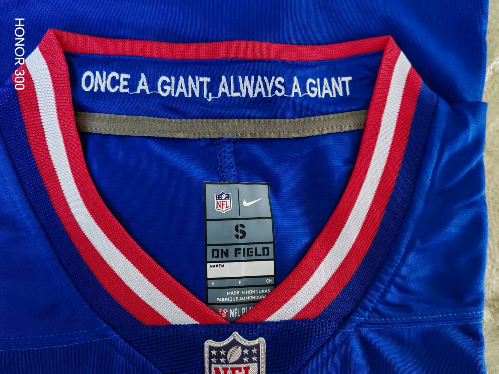 Men's New York Giants Malik Nabers Jersey football jersey product view 2