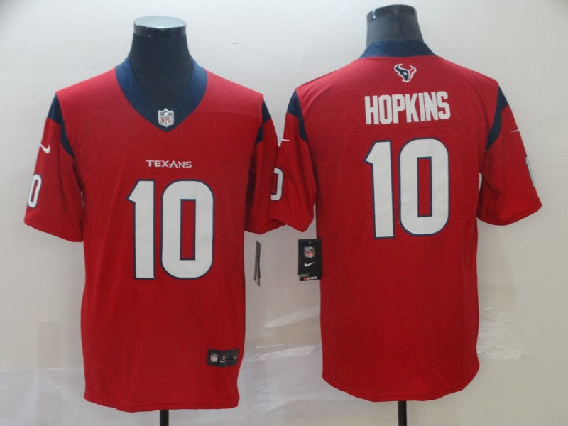 Men's Houston Texans DeAndre Hopkins #10 Red Game Jersey1 football jersey product view 1