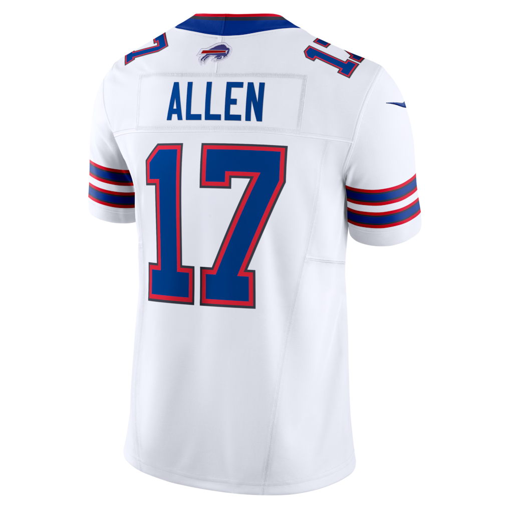 B.Bills #17 Josh Allen White Vapor F.U.S.E. Limited Jersey football jersey product view 1