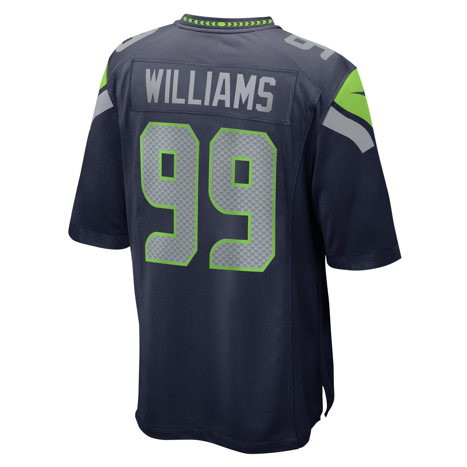 Seattle Seahawks Leonard Williams College Navy Game Jersey football jersey product view 1