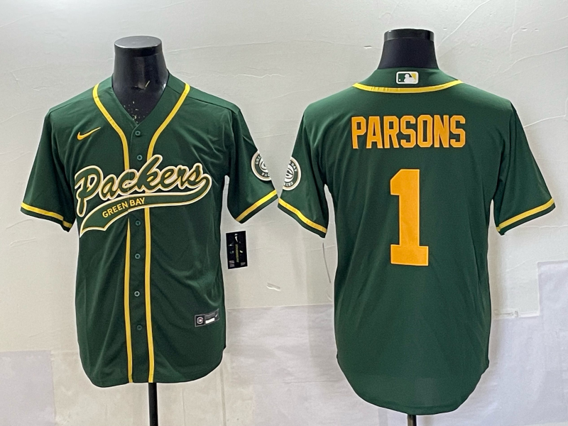 Men's Green Bay Packers Micah Parsons Green Player Jersey football jersey product view 1