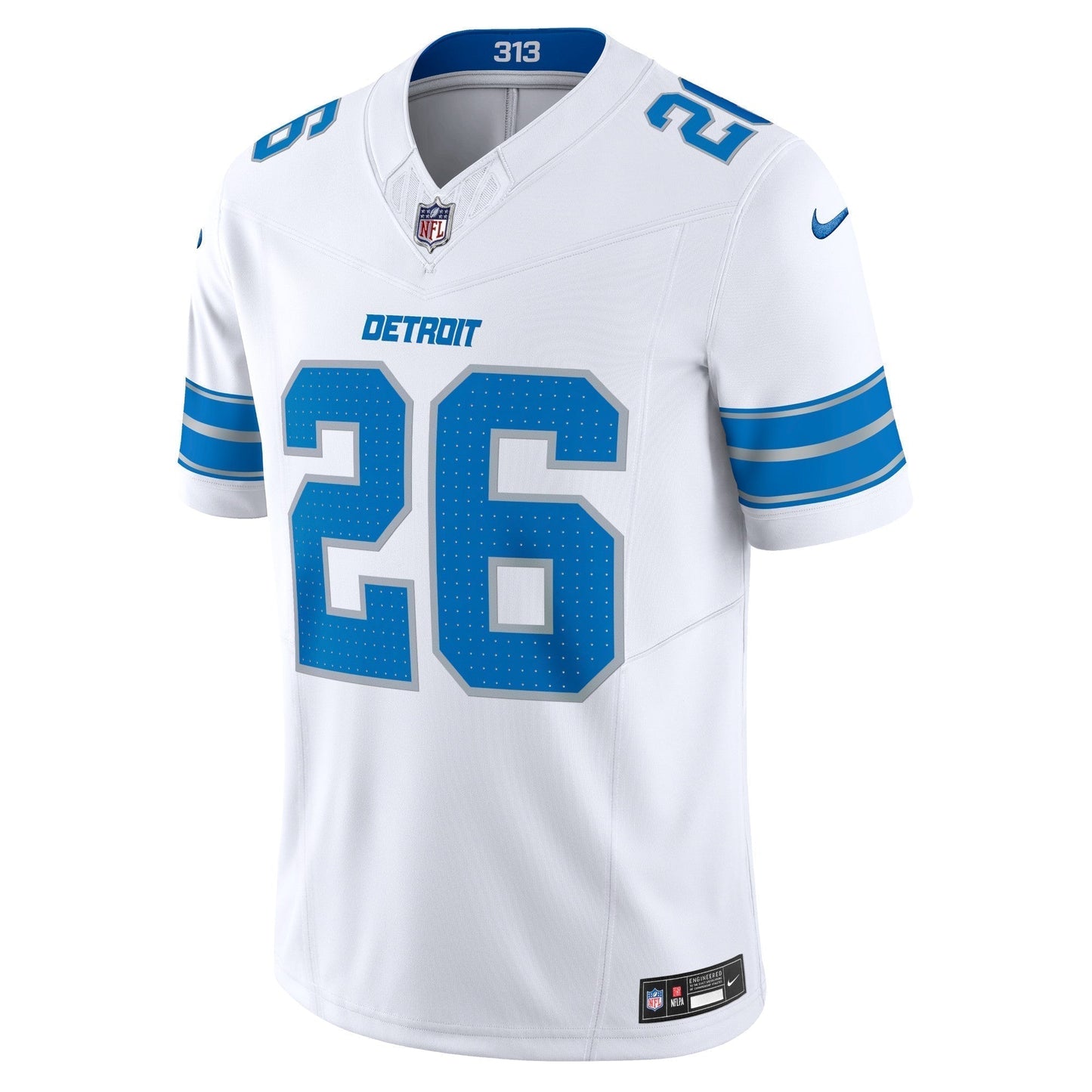 Jahmyr Gibbs Detroit Lions Vapor F.U.S.E. Limited Jersey - White football jersey product view 2