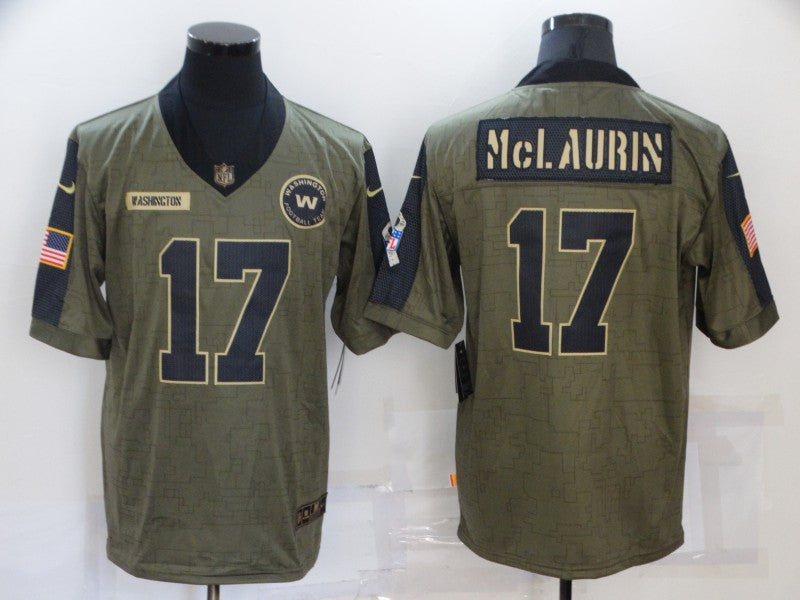 Men's Washington Commanders Terry Mclaurin Brown Game Jersey football jersey product view 1